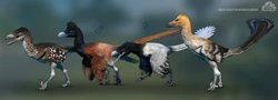 Velociraptor skins, as seen in the August 2019 Devlog.