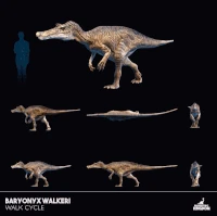 Baryonyx Walk Animation, as seen in the February 2020 Devlog.