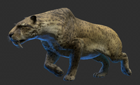 Render of Smilodon populator's Pampas skin.