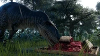 Carcharodontosaurus eating.png (560 KB) Carcharodontosaurus's Brackish skin, as seen in the October 2023 Devlog