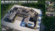 An industrial power station.