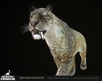 Close-up Render of Smilodon populator's Pampas skin from Cindy's ArtStation.