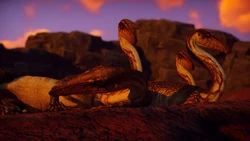 A group of Limonite Coelophysis lounging.