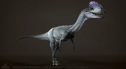 Old render of Dilophosaurus.