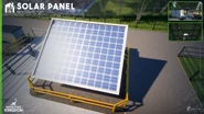 A solar panel.