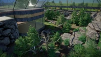 A large aviary made of multiple temperate arboreal vivariums from alpha/beta builds of the game.