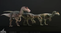 Render of all Allosaurus skins from Cindy's ArtStation.