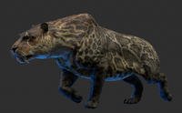 Render of Smilodon fatalis' Feral skin.