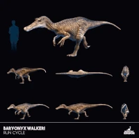 Baryonyx Run Animation, as seen in the February 2020 Devlog.