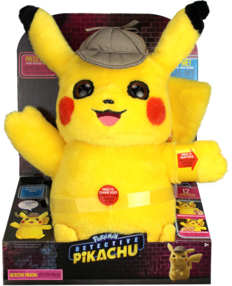 Detective pikachu plush talking sales