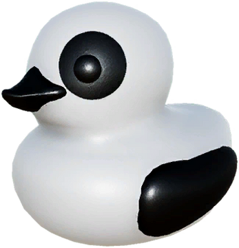 Panda rubber duck top