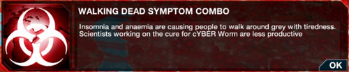 Walking Dead symptom combo