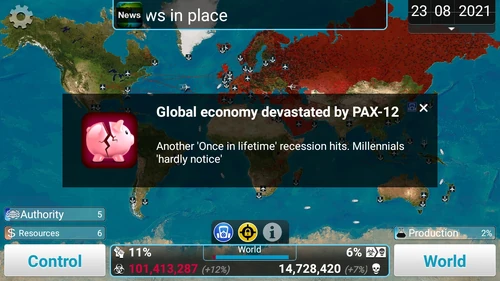 Global Economy Devastated by Disease