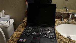 ThinkPad after in shower