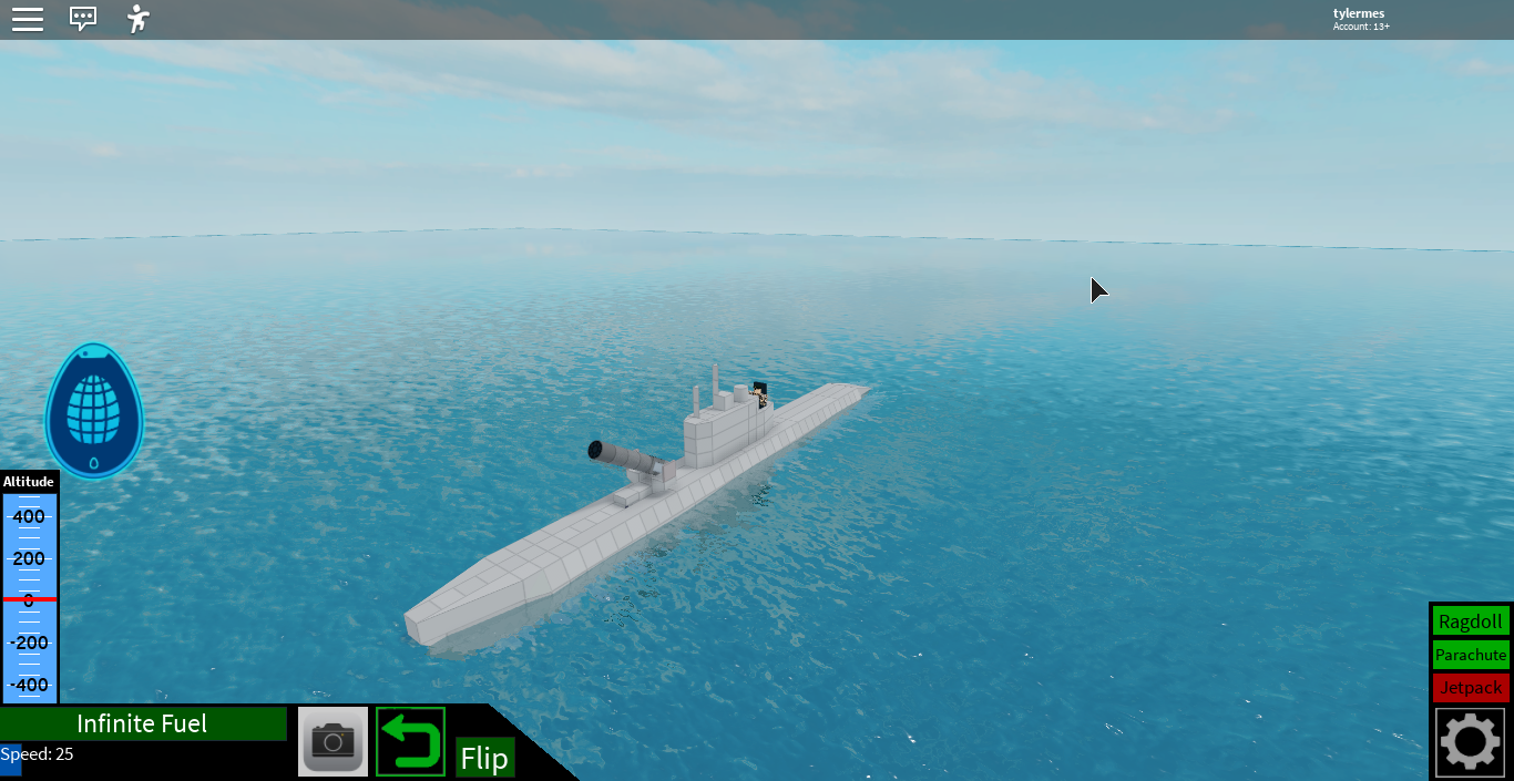 Submarine Tutorial Plane Crazy Wiki Fandom - plane crazy roblox how to make a battleship