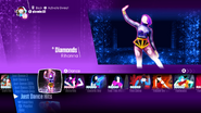 Diamonds on the Just Dance Hits menu