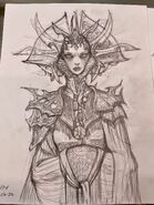 Lady of Pain sketch for 5e by Tony DiTerlizzi