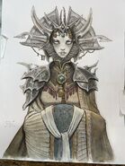Lady of Pain illustration for 5e by Tony DiTerlizzi