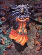 The Lady of Pain's shadow flaying Those Who Love the Lady, by Ned Dameron