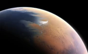 Artist impression of how Mars may have looked four billion years ago