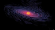 Artist impression of an early Solar System's planetary disk.
