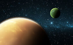 Exomoon Artist Depiction