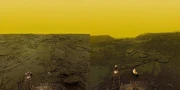 The surface of Venus, taken from the Soviet Venera probes in 1981