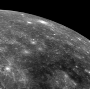 The surface of Mercury.