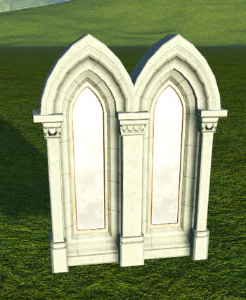 Castle Window - Carved Double Narrow - Planet Coaster
