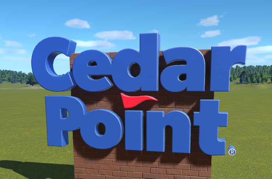 Official Cedar Point Sign Planet Coaster Wiki Fandom