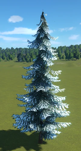 Planet Coaster - Snowy Black Spruce Tree