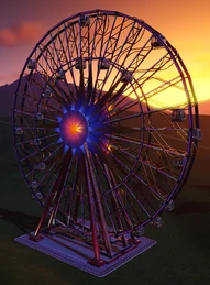 Star Wheel ride at sunset