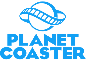 Planet Coaster logo blue