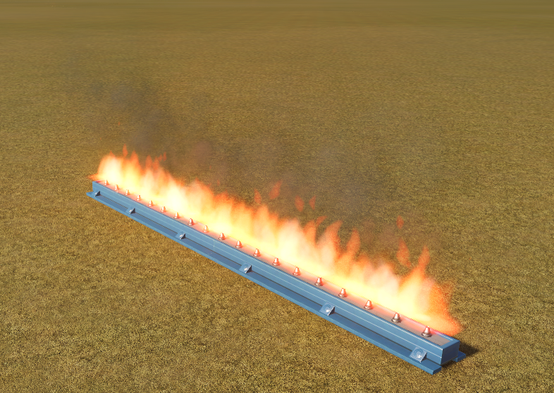 Special Effect Back to the Future Tyre Flames Planet Coaster