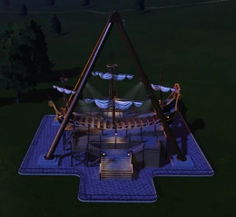 Victory ride at night