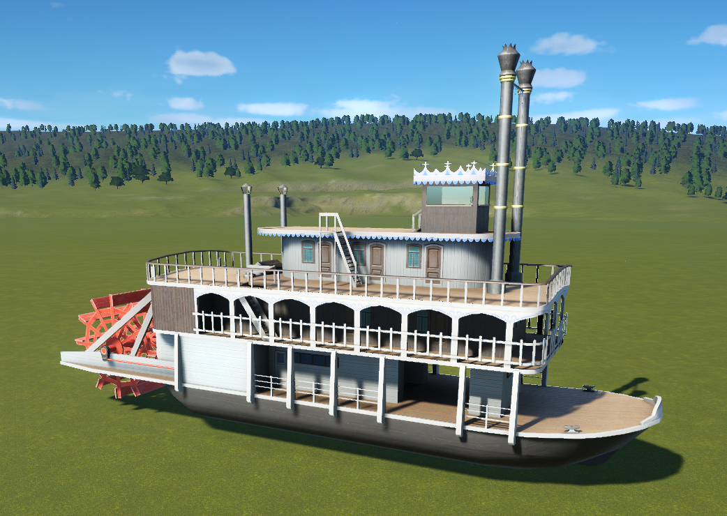 planet coaster steam boat disappears
