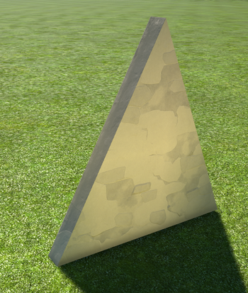 Lime Plaster Wall 4m Gable End - Planet Coaster
