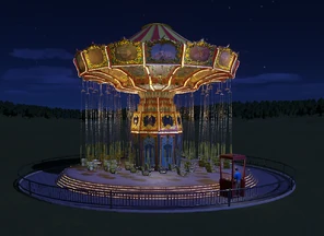 Chair-O-Plane at night