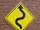 Chicane Left Road Sign