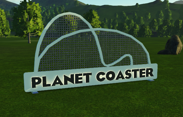 Planet Coaster Sign Standing Sign 8 BackLit 2 Planet Coaster