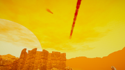 A screenshot of an iridium shower