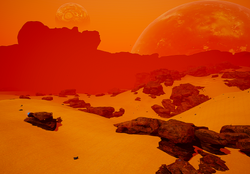 This is how the area looks in the beginning of the game.