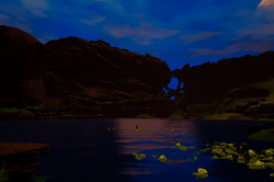 The Starting valley at night