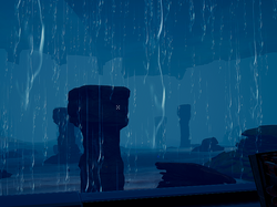 Has someone built Stonehenge here? Looks quite mystical in a rainy night.