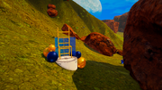 A screenshot of the party bunker entrance