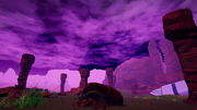 A screenshot of the purple eclipse