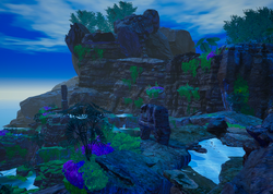 The area in the Trees stage during a meteor shower.