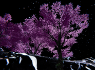 Alien pink trees are growing in the Meteor Field.