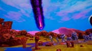 A screenshot of the pulsar meteor