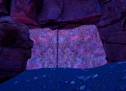 This odd wall inset looks somehow mysterious.